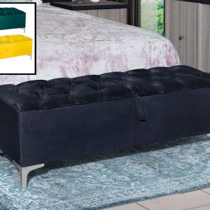 Flap open Top Ottoman(storage)