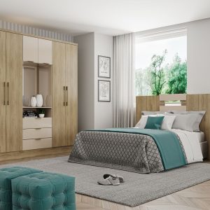 1152 6door Wardrobe noce off white