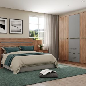 1151 6 door Wardrobe freijo titanium