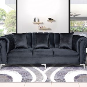 Sabrina 3 seater black