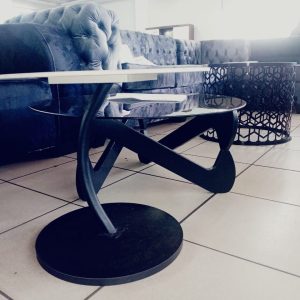 8061 CT glass (self assembly) Coffee Table