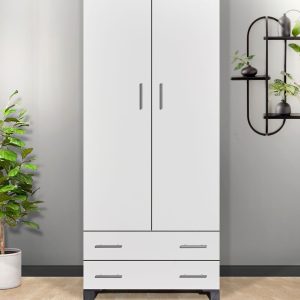 2 door wardrobe Montreal white
