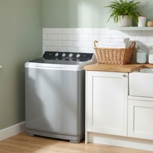 Defy 15kg Twin Tub TwinMaid Washing Machine -Metallic