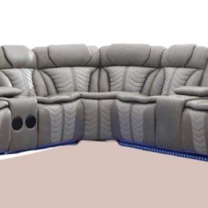 Donatella cnr Grey Built-in Bluetooth speakers,cup holder and wireless charging port